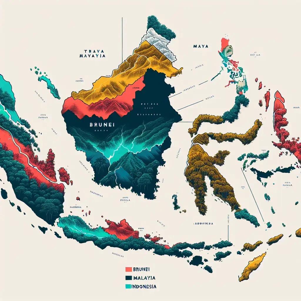 Perché Borneo è divisa tra più paesi?