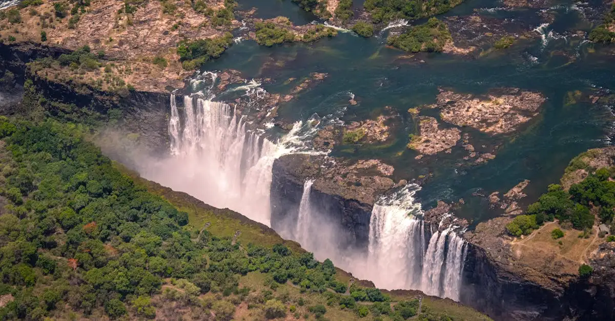 Qual è il fiume che separa Zambia e Zimbabwe?