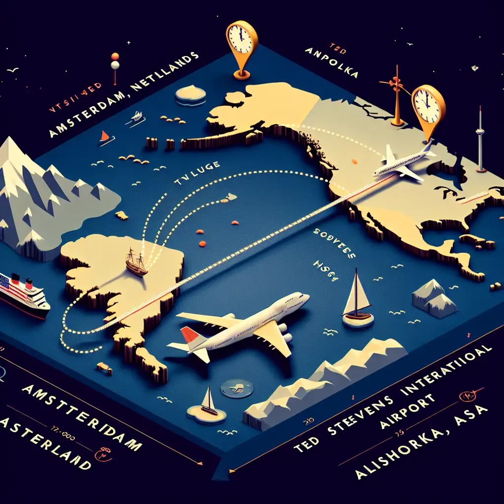 Quanto dura il volo da Amsterdam a Anchorage (ANC)?